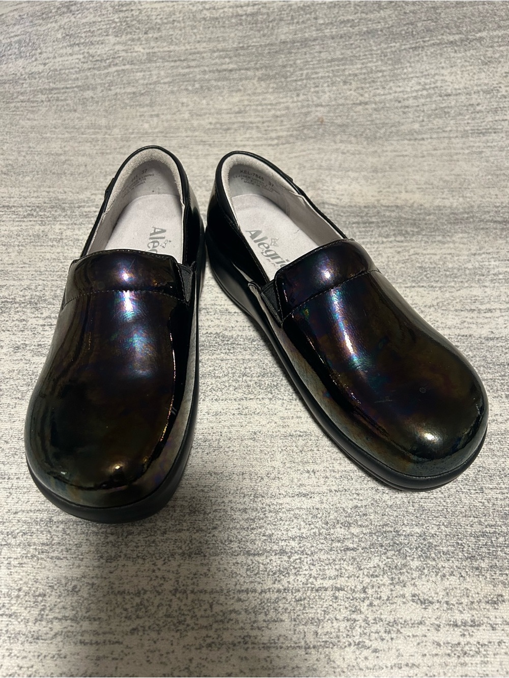 Alegria Men’s Black Iridescent Slip-On Loafers